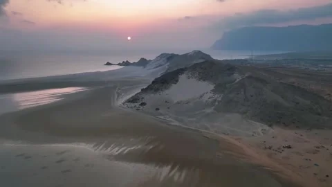 Desert Dunes at Sunset Stock Footage 322824157