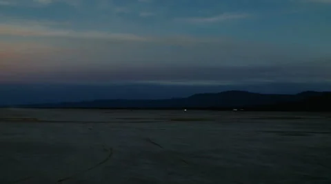 Desert at Dusk Establishing Shot Video stock 48769729
