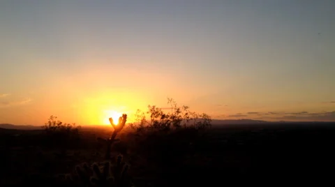 The Desert at dusk, pan1 Stock Footage 38423294