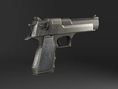 Desert Eagle Pistol ~ 3D Model ~ Download #96464398 | Pond5