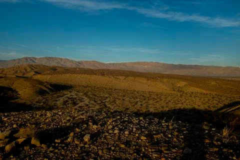 Desert In The Evening Stockfoto's