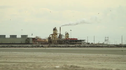 Desert Factory Stock Footage 44265437