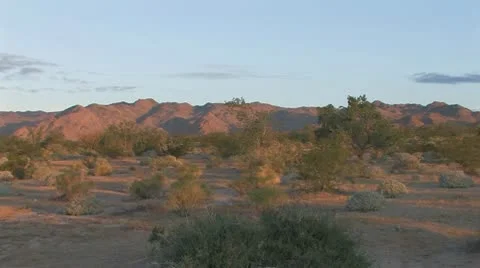 Desert First Light1a Stock Footage 10609847