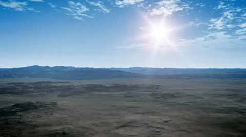 Desert flight sun Stock Footage 25596682