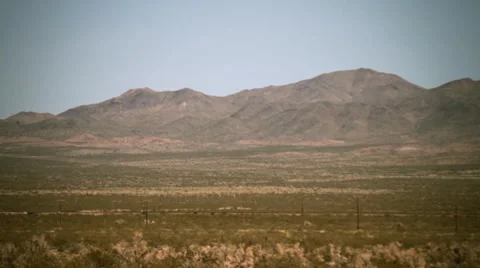 Desert-freight train 4270a Stock Footage 1091332