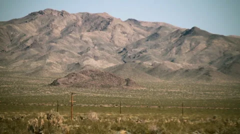 Desert-freight train 4271 Stock Footage 1091407