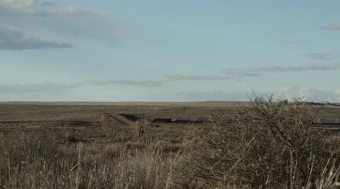 Desert Freight Train Vídeo Stock 50378618