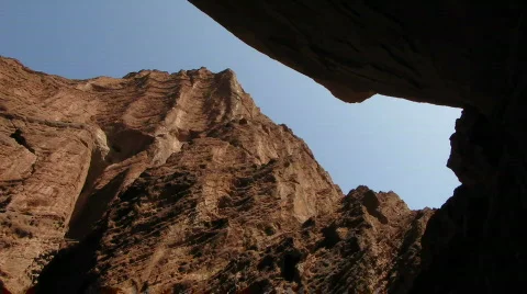 Desert gorge Stock Footage 573384