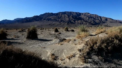 Desert Hay Stacks Stock Footage 104846277