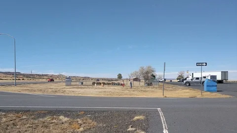 Desert Highway 0004 Stock Footage 87265791