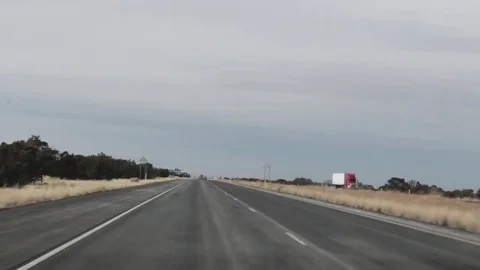 Desert highway driving 1 Stock Footage 79025484