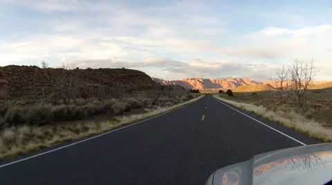 Desert Highway Driving 2 Stock-Footage 26397438