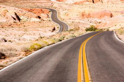 Desert Highway Stock Photos