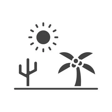 Desert Icon Image. Stock-Illustration
