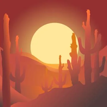 Desert Stock Illustration