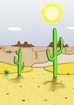 Desert Stock Illustration