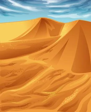 Desert. Stock Illustration