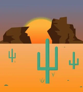 Desert Stock Illustration