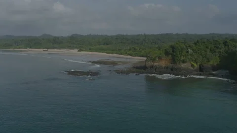 Desert Island with Beach Stock Footage 140314731
