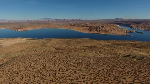 Desert Lake Mead Stock Footage