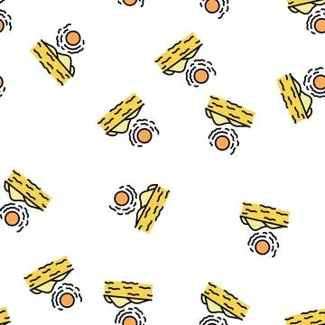 Desert land vector seamless pattern Stock Illustration