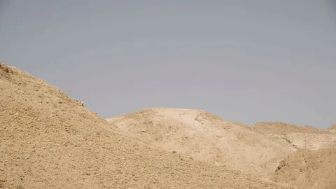 Desert landscape, Antenna on a mountain Stockbeeldmateriaal 87016524