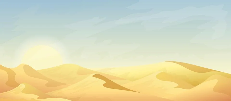 Desert landscape background Stock Illustration