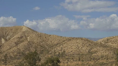 Desert landscape with the beautiful clouds 스톡 동영상 81503627