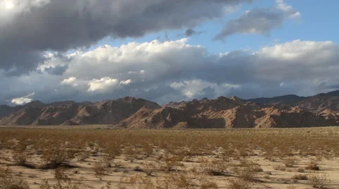 Desert – Landscape with Clouds 6 -- Timelapse Video stock 48045514