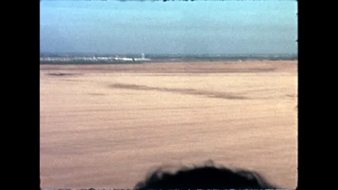Desert Landscape with Distant Structures Video stock 276291886