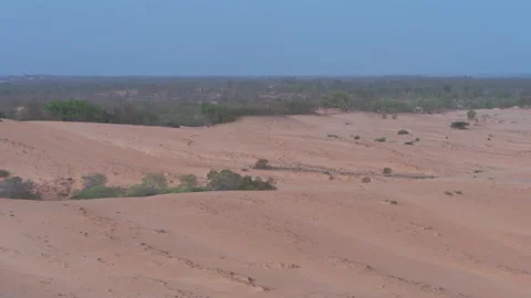 Desert Landscape Driving Arid Environment Wide - Graded Stock Footage 322534108