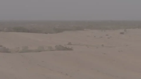 Desert Landscape Driving Arid Environment Wide - Ungraded Stock Footage 322542765