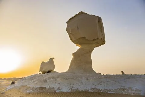 Desert landscape in Egypt. Stock Photos