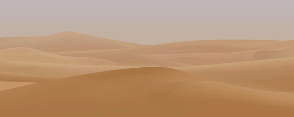 Desert landscape Stock Illustration