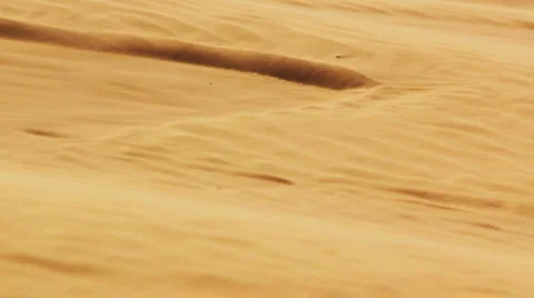 Desert landscape with sand and wind Vídeos de archivo 4977203