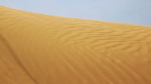 Desert landscape with sand and wind Stock Footage 5032989
