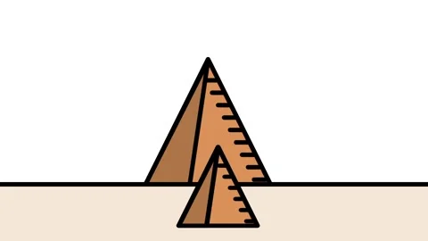 Desert Landscape with Sandy Pyramids Stock Footage 343519136