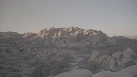 Desert Landscape w Mountains at Sunset - 4K 24fps Slog3 Stock-Footage 104425367
