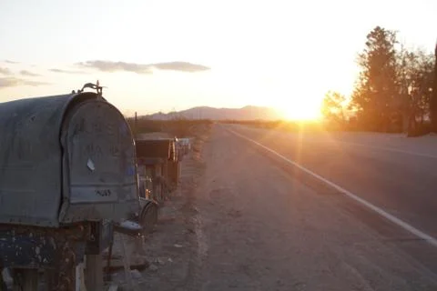 Desert Mailbox - Joshua Tree 2 스톡 사진