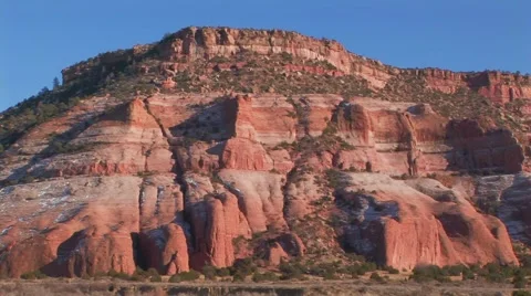 Desert massive cliff at El Morro Video stock 60711048