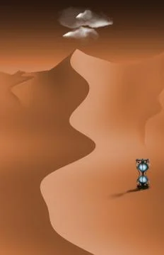 Desert metaphor Stock Illustration