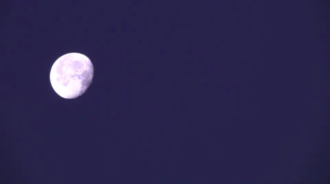 Desert Moon Stock Footage 22514930