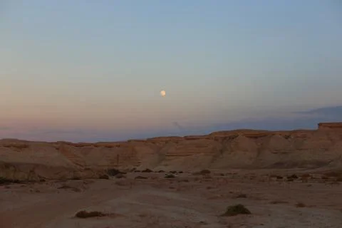 Desert Moon 写真素材