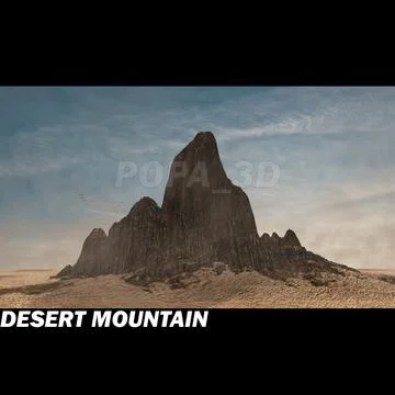Desert Mountain 3D Model