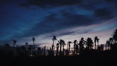 Desert Mountain Clouds Time lapse 4k Before Sunrise Stock Footage 163680953