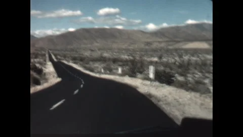 Desert Mountain Drive 1968 Stock Footage 309411048