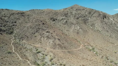 Desert Mountain Landscape | 4k 60fps Cinematic Drone Video Stock Footage 247465576