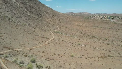 Desert Mountain Landscape | 4k 60fps Cinematic Drone Video Stock Footage 247465615