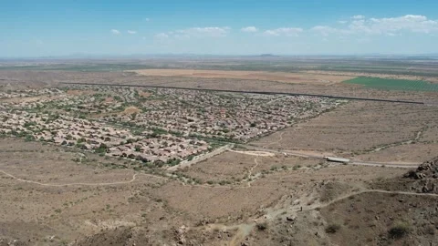 Desert Mountain Landscape | 4k 60fps Cinematic Drone Video Stock Footage 247465652