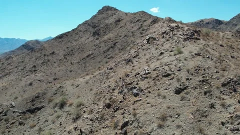 Desert Mountain Landscape | 4k 60fps Cinematic Drone Video Stock Footage 247465682